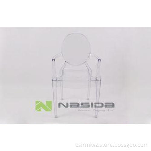 Polycarbonate Plastic Outdoor Garden Chairs , Modern Victor